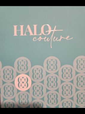 BRAND NEW Halo Couture Teal & White Box 22" LAYERED* COLOR 1